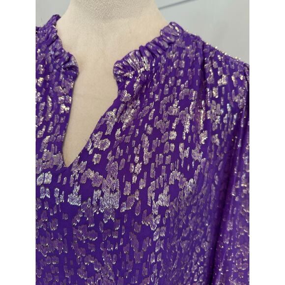 Lilly Pulitzer Giana Ruffle Silk Blouse - Picture 4 of 6